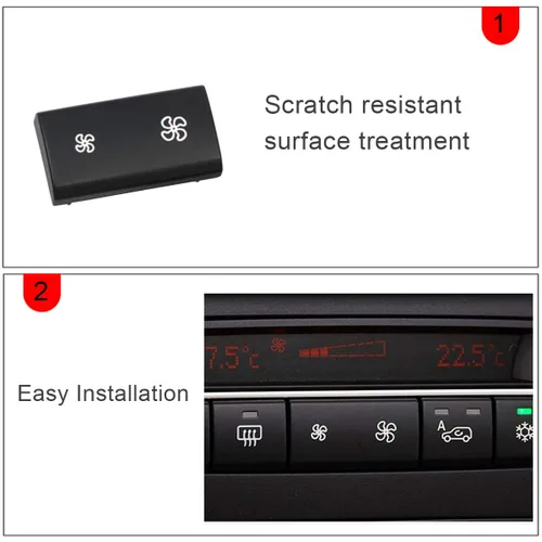 Vista 5 de Jaronx para BMW A/C Panel de control de clima Botón de velocidad