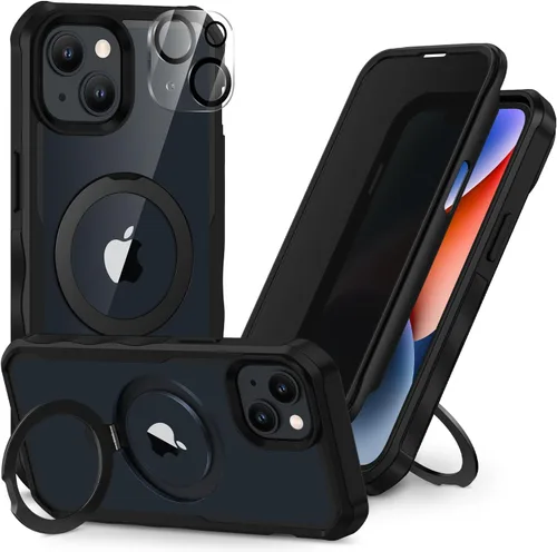 Vista 31 de CENHUFO Funda de privacidad para iPhone 11 Pro, funda de cuerpo completo con protector de pantalla de privacidad de vidrio templado 9H integrado
