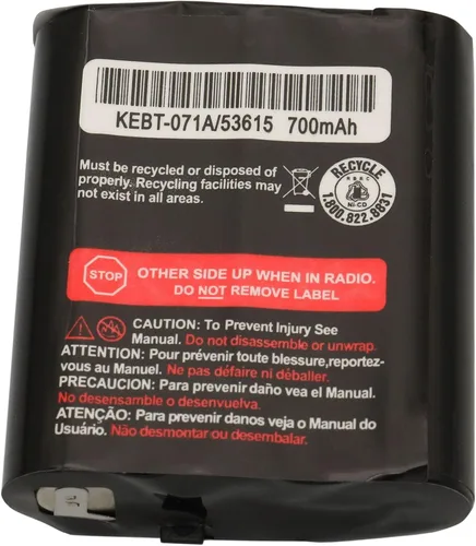 Vista 3 de Paquete de 2 baterías de radio bidireccional NiMH de repuesto de 700 mAh 3.6 V para radios Motorola Talkabout MS350R MT350R EM1000 MC220R MR355