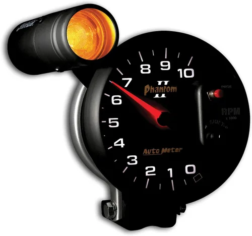 Vista 5 de Auto Meter Tacómetro Shift-Lite 7599 Phantom II 5" 10000 RPM