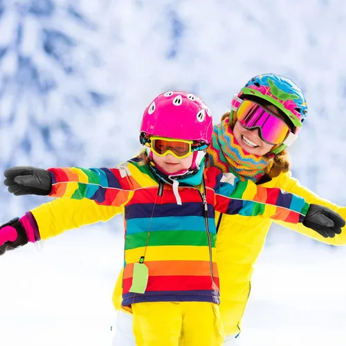 Vista 6 de Guantes de esquí para niños, 3 pares de guantes de invierno impermeables para niños, guantes de invierno aislados para snowboard y patinaje sobre