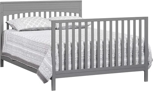 Vista 8 de Oxford Baby Harper - Cuna convertible 4 en 1, gris paloma, certificado GreenGuard Gold Gris (Dove Gray)