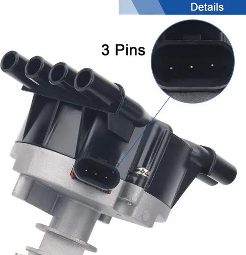 Vista 4 de Distribuidor de encendido AiYiGu compatible con 1996-2002 Chevy GMC Cadillac Isuzu Vortec V8 5.0L 5.7L 305 350, reemplazo 93441558 1104058 1257042