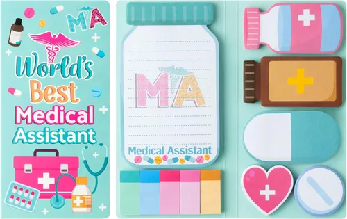 Vista 15 de B1ykin Juego de Notas Adhesivas Lindas - Bloc de Notas Autoadhesivas A+ Amazing Teacher, 550 Hojas de Páginas de Memo para Escritura, Bloc de Notas