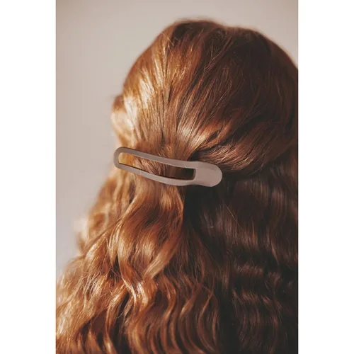 Vista 4 de Pinzas de pelo planas francesas para mujer, paquete de 4 pinzas curvadas para cabello grueso y fino, agarre fuerte, agarre antideslizante, pinzas
