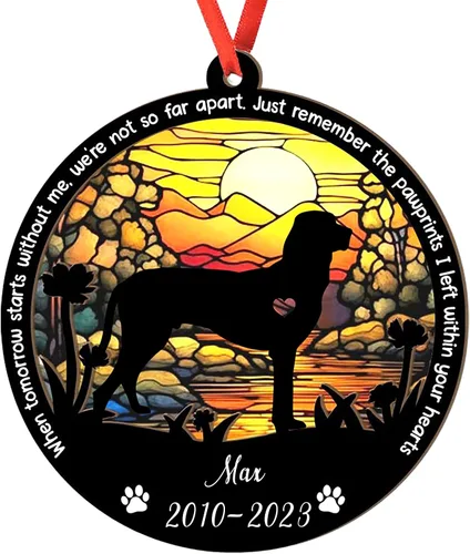 Vista 7 de Adorno personalizado para atrapasoles de sabueso afgano, adorno de Navidad de sabueso afgano – Regalo para perro amante, sabueso afgano