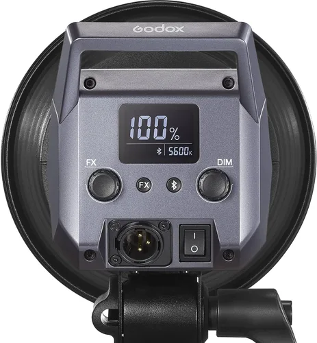 Vista 4 de Godox Litemons LA200D - Luz de video LED de 200 W con montaje Bowens, 101000lux/3.3 ft, 5600K, CRI/TLCI 97+, control de aplicación, 8 efectos