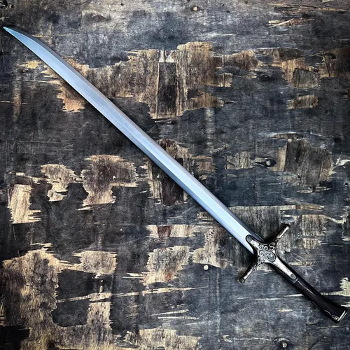 Vista 10 de Espada larga de caza de brujo de espuma medieval de 41 pulgadas para cosplay LARP disfraz Halloween