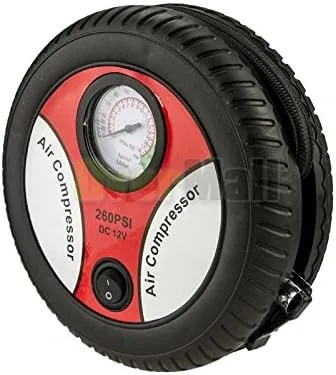 Vista 5 de 260PSI DC 12V Mini Inflador de Neumáticos Eléctrico Portátil Compresor de Aire Coche Auto Bomba