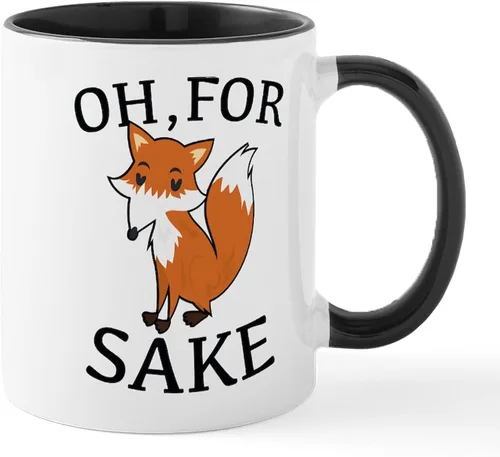 Vista 13 de CafePress Taza de café de cerámica For Fox Sake de 11 oz (11.0 fl oz)