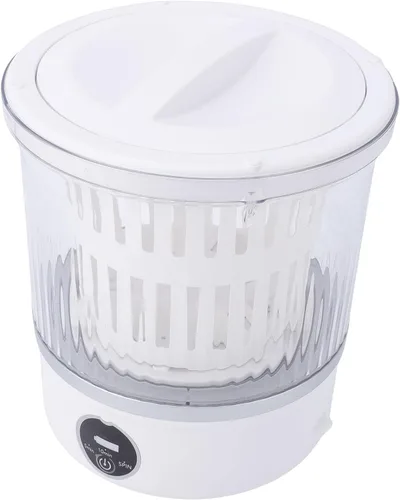 Vista 8 de Lavadora portátil, mini lavadora de ropa interior de 3L con LED para ropa de bebé, calcetines, lavadora compacta para apartamentos, dormitorios