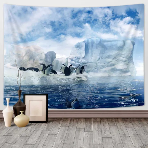 Vista 15 de DYNH Tapiz de pesca de oso negro, para colgar en la pared de cabaña de lago y puesta de sol, paisaje, naturaleza, bosque, tapiz para dormitorio