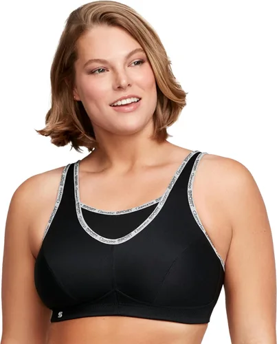Vista 7 de Full Figure Plus Size No-Bounce Camisole Sports Bra Wirefree #1066