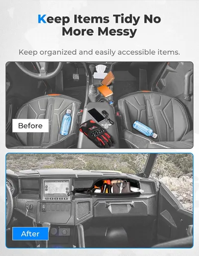 Vista 3 de KEMIMOTO Bolsa de almacenamiento UTV, bolsa de almacenamiento para tablero de instrumentos UTV compatible con Polaris General 1000/4 1000 / XP 1000