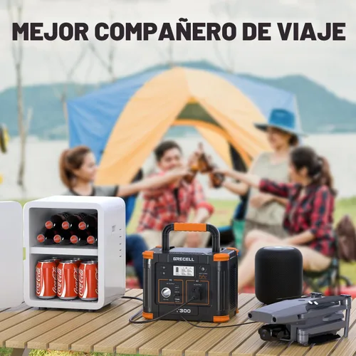Vista 8 de GRECELL Estación de energía portátil 330W, 230.88Wh generador solar Verde