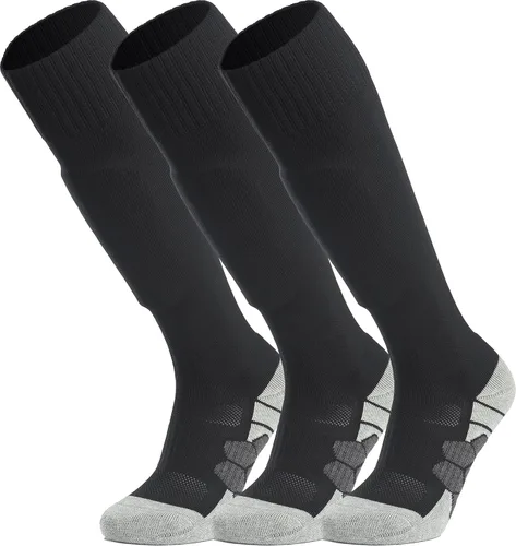 Vista 16 de APTESOL - Calcetas de fútbol hasta la rodilla (paquetes de 1/3/5) Calcetas acojinadas para niños, jóvenes, adultos, para equipos deportivos OTC