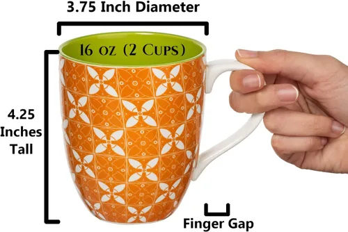 Vista 8 de Annovero Tazas, cuencos de postre Platos de cocina para servir Apto para horno microondas Vajilla de porcelana colorida