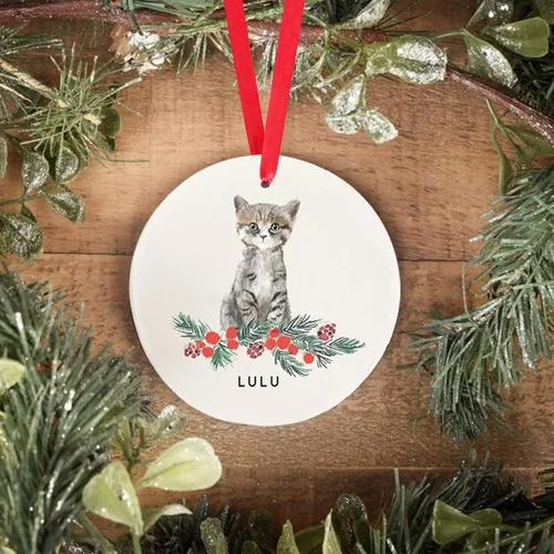 Vista 12 de Adornos de Navidad personalizados para perros, Adorno personalizado de perro boyero de Berna de Zmoicky, Adorno conmemorativo personalizado