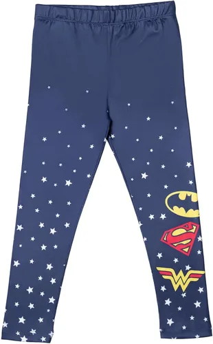 Vista 5 de DC Comics Justice League Batgirl Supergirl Wonder Woman Girls - Paquete de 4 pantalones para niños pequeños a niños grandes