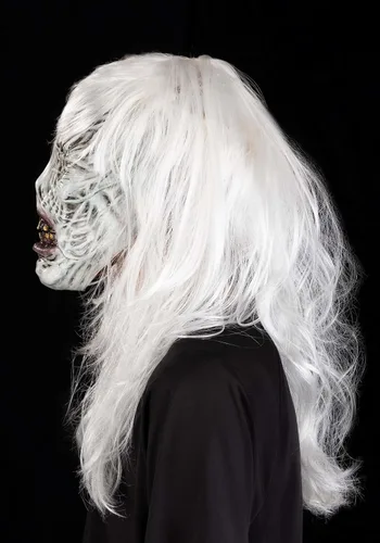 Vista 5 de Fun Costumes Máscaras inmortales de látex de bruja miserable para adultos, máscara de cabeza completa realista aterradora máscara de Halloween