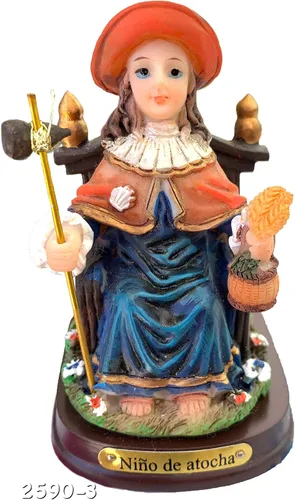 Vista 2 de Santo Niño oDe Atocha/Santo Niño de Atocha Estatua de 3" (Lote de 12 piezas)