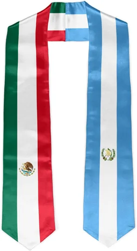 Vista 17 de Banda de estola de graduación con la bandera de Colombia de Estados Unidos, estola de graduación, regalo de graduación