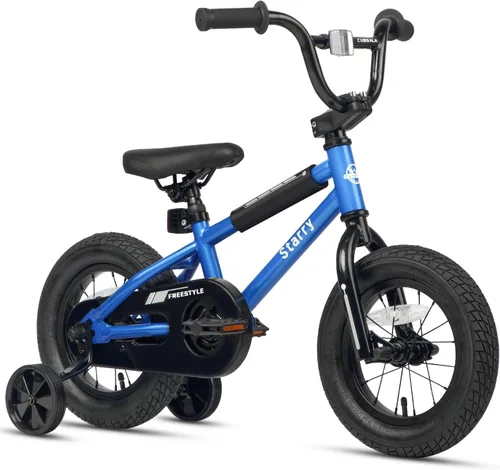 Vista 14 de cubsala Bicicleta para niños de 12, 14, 16, 18 pulgadas, estilo BMX, con ruedas de entrenamiento, freno para niños de 2 a 10 años, varios