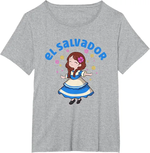 Vista 57 de Camiseta de mujer hispana con bandera salvadoreña de El Salvador Orgullosa, Negro