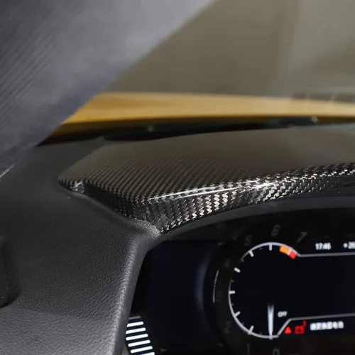 Vista 4 de Accesorios de fibra de carbono real para interiores, control central, cubierta de panel de protección decorativa para Toyota Supra GR A90 A91 MK5