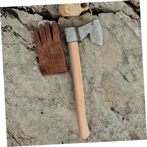 Vista 9 de ULTECHNOVO Mango de repuesto para hacha, mango de nogal de repuesto, material natural resistente, fácil de instalar