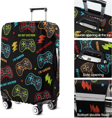 Vista 5 de Controlador de armas de videojuegos Funda de equipaje de viaje Protector de maleta lavable Anti-arañazos Fundas de equipaje