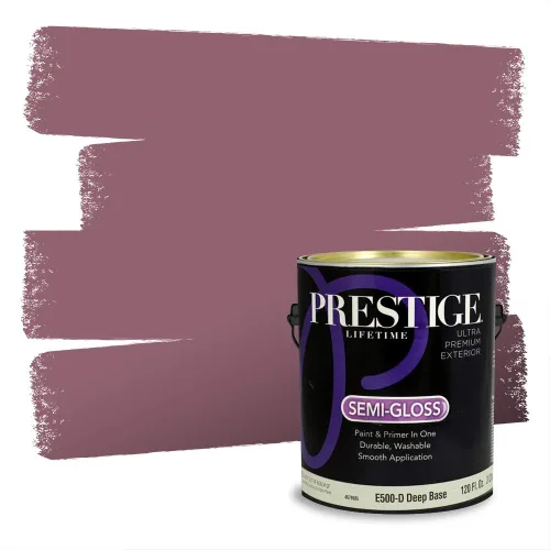 Vista 659 de Prestige Paints Pintura exterior e imprimación en uno, 1 galón, plano, coincidencia comparable de Valspar* Amber Rose*
