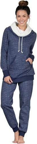 Vista 2 de PajamaGram Womens Pajama Sets - Winter Pajamas For Women, Shearling Rollneck
