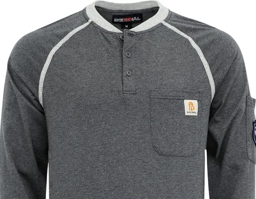 Vista 49 de BOCOMAL FR Shirts - Camisa ligera de 5.5 onzas de manga corta y resistente al fuego/ignífuga