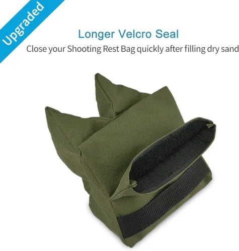 Vista 5 de Twod Bolsas de Descanso para Tiro Exterior - Apoyo de Banco para Deportes de Tiro con Soportes de Sacos de Arena Delantero y Trasero para Tiro