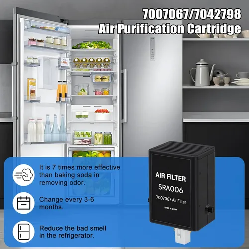 Vista 5 de 7007067 7042798 Reemplazo del cartucho de purificación de aire del refrigerador para refrigeradores sub-cero, reemplazo de filtros de aire 7007067