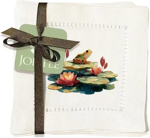 Vista 19 de Jolitee Servilletas decorativas de cóctel con punto vainica, 6 x 6 pulgadas, lavables, similares al lino, hechas a mano para el entretenimiento