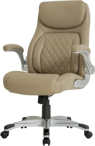 Vista 11 de Nouhaus +Posture Silla ergonómica de oficina de cuero PU. Soporte lumbar Click5 con apoyabrazos FlipAdjust. Silla ejecutiva moderna y silla de Negro