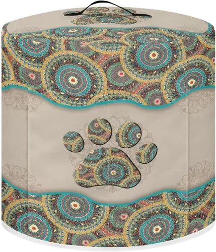 Vista 44 de Suobstales Cubierta para aparato con estampado de estrellas de mar de playa, cubierta antipolvo, funda portátil para olla a presión con bolsillo