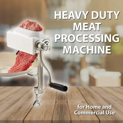 Vista 4 de Cuber ablandador de carne resistente, herramienta para aplanar bistec, accesorio de molinillo comercial, ablandador rodante con abrazadera