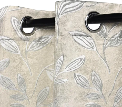 Vista 10 de BLUENILEMILLS BNM - Paneles de cortinas opacas para oscurecer la habitación con bolsillo para barra, cortinas perfectas para ventanas de cocina
