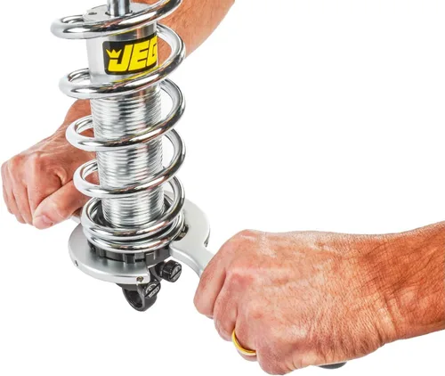 Vista 4 de JEGS Llave inglesa universal Dientes extraíbles Aluminio Billet Utiliza barra de trinquete/interruptor de 3/8 pulgadas Incluye 2 llaves