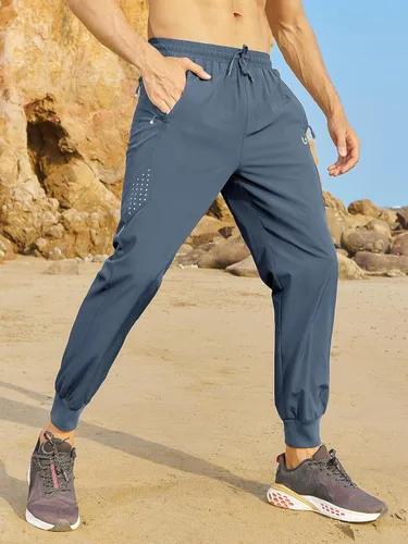 Vista 2 de NORTHYARD Men's Athletic Running Pants Lightweight Workout Joggers Quick Dry Gym Sweatpants Active Sports Track Training
