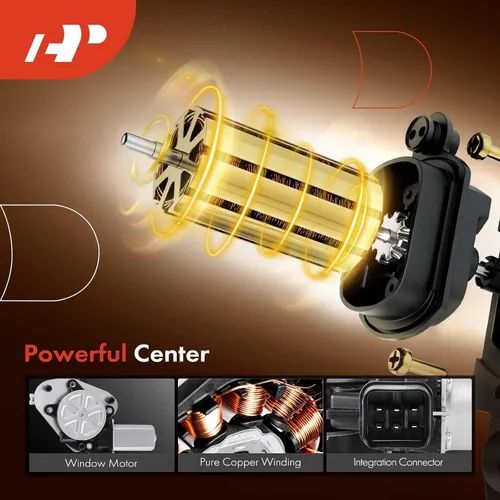 Vista 5 de A-Premium Elevalunas eléctrico con motor compatible con Legacy Outback 2010-2014 lado del conductor delantero con función antipellizcos
