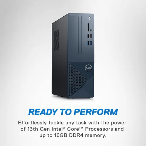 Vista 3 de Dell Inspiron 3020S Desktop - Procesador Intel Core i5-13400, RAM DDR4 de 16 GB, SSD de 512 GB + disco duro de 1 TB, gráficos Intel UHD 730, Windows