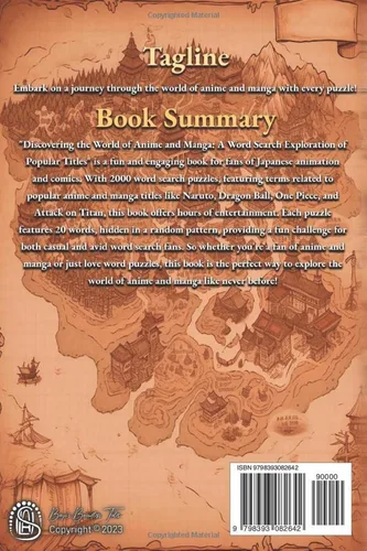 Vista 2 de Discovering the World of Anime and Manga A Word Search Exploration of Popular Titles Unleash Your Inner Detective 2000 Word Search Puzzles in 100
