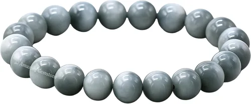 Vista 511 de Amazing Gemstone Pulsera de cristal para mujeres y hombres, pulsera de cristal curativo de protección, pulsera elástica con cuentas de piedras