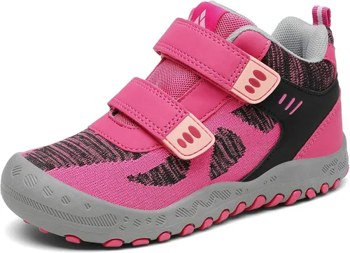 Vista 37 de Mishansha Botas de Senderismo para Niños Pequeños Niñas Niños Zapatos de Senderismo Resistentes al Agua Anti-Colisión Antideslizantes Atléticas