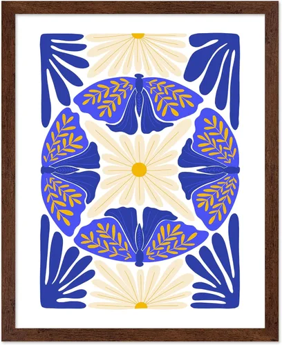 Vista 11 de Poster Master Póster de gato – Estampado floral retro – Arte de flores – Arte colorido de gato – Arte bohemio chic – Arte abstracto genial – Arte