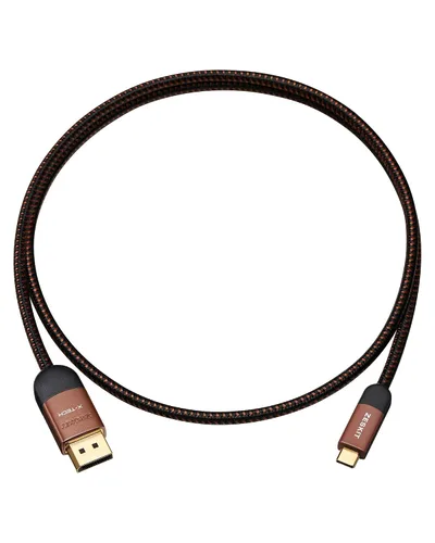 Vista 6 de Zeskit X-Tech - Cable USB-C a Displayport 2.1 con certificación bidireccional de 80 Gbps 16K, DP2.1 DP80 (3 pies/3.3 ft)